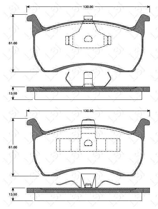 Full Front & Rear Brake Pads and Disc Rotors Kit for Ford Falcon AU1 98-00