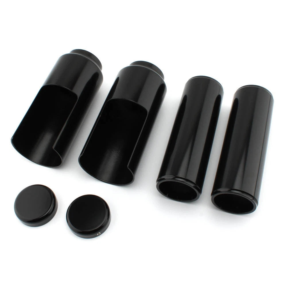 Fork Covers Upper Lower Fork Cover Cap for Harley Breakout FXSB 2013-2017 Black