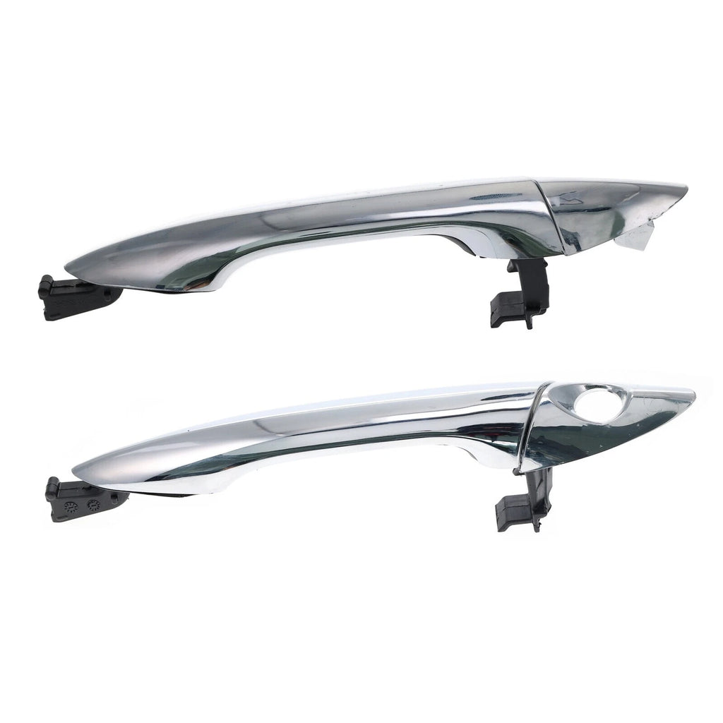 Set of 2 FRONT LEFT + RIGHT Door Handle Outer Chrome for Hyundai i30 GD 2012 -17