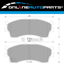Load image into Gallery viewer, Bosch Front Disc Brake Pad Set for Kia Carens 1.8L TB 2000~2002 FWD Hatchback