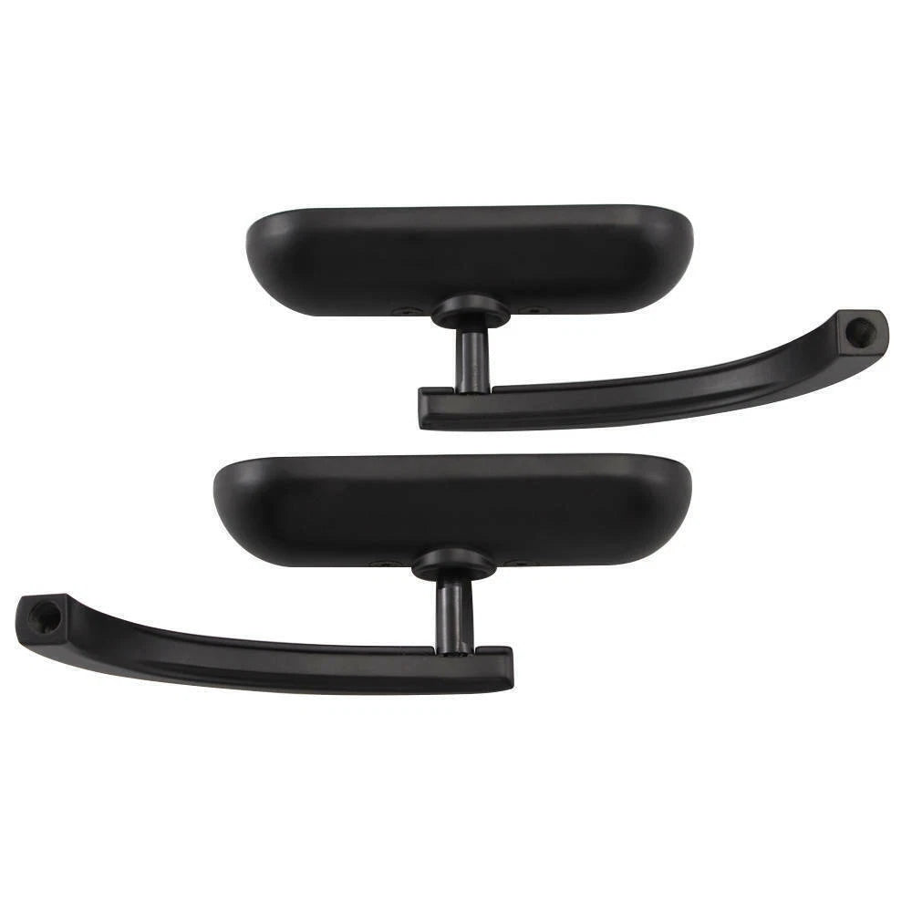 2X Black Motorcycle Mini Oval Rear View Mirrors For Harley V Rod Night Rod Dyna