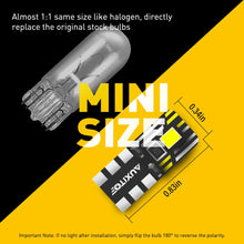 Load image into Gallery viewer, 50X AUXITO CANBUS T10 LED Wedge Parker License Plate Light Globes W5W 194 NEWA