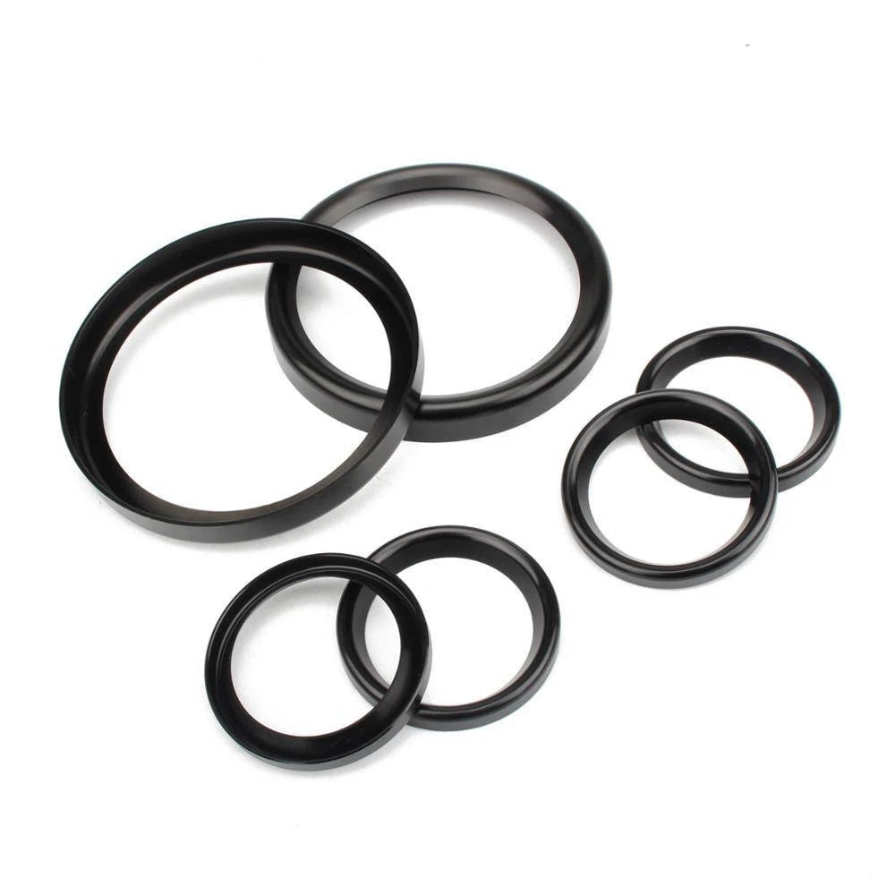 6 X Instrument Board Burst Gauge Bezel Set For Harley Electra Glide Classic FL S