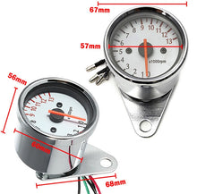 Load image into Gallery viewer, 12V Motorcycle LED Speedometer Meter Tachometer Odometer Tach Gauge 0-13000 RPM
