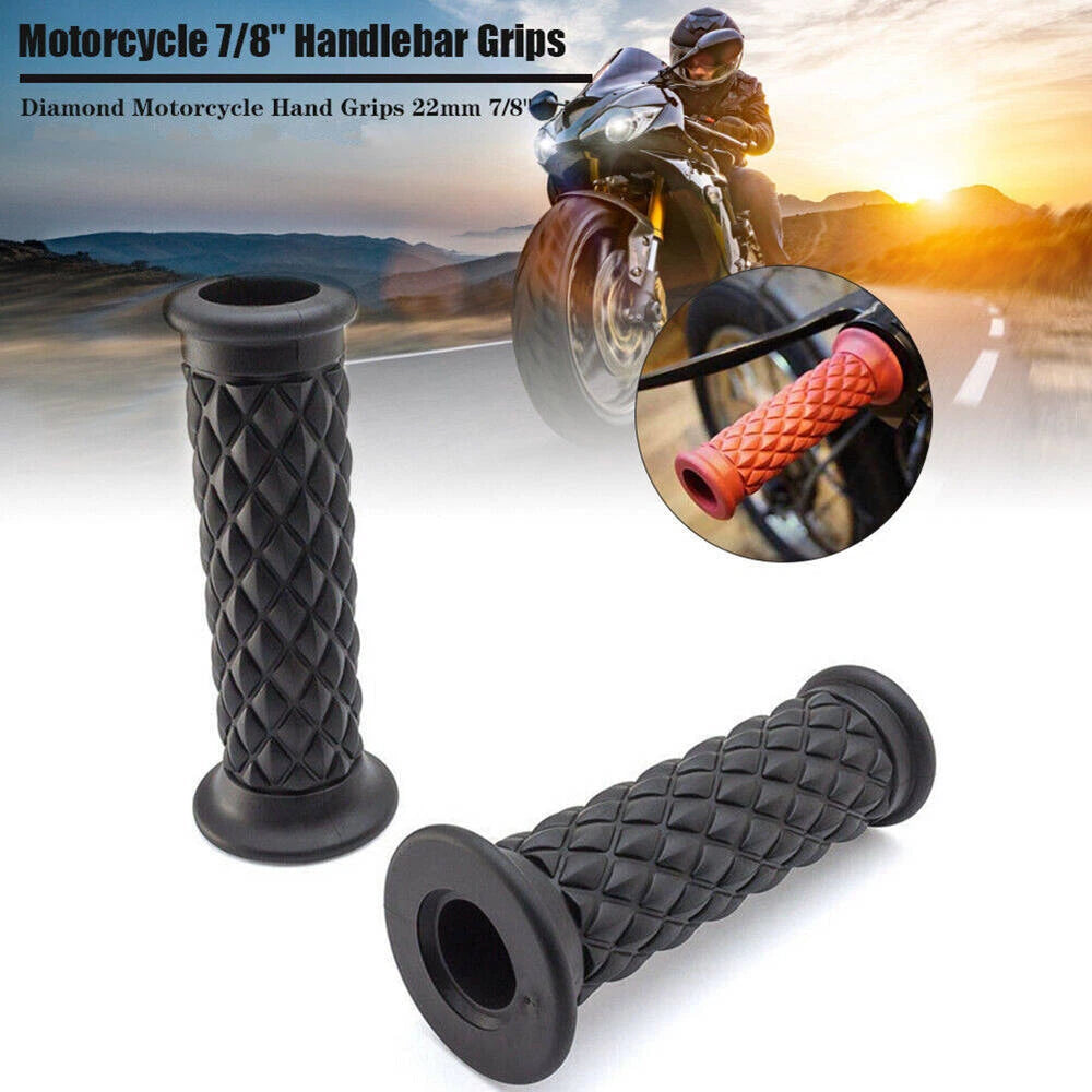 Motorcycle 7/8"Handlebar Hand Grip Brown for Harley for Honda for Yamaha Custom