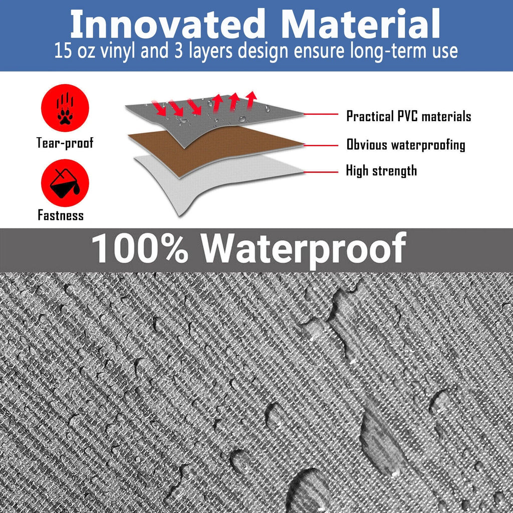 15Ft Awning Vinyl Replacement Fabric Gray Fade Suit Caravan Awning Brand New