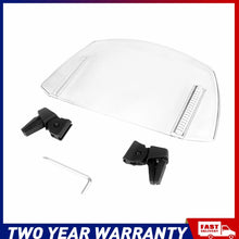 Load image into Gallery viewer, Clip On Motorcycle Windshield Extension Spoiler Wind Screen Deflector 29CM AU