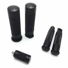 Load image into Gallery viewer, Black Foot Peg &amp; Toe Shifter &amp; Handlebar Grips for Harley for Softail for Dyna S