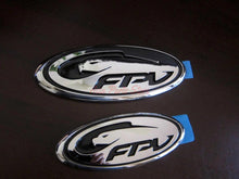 Load image into Gallery viewer, Chrome FPV badge set for FG Series XR6 XR8 sedan and ute, front and rear