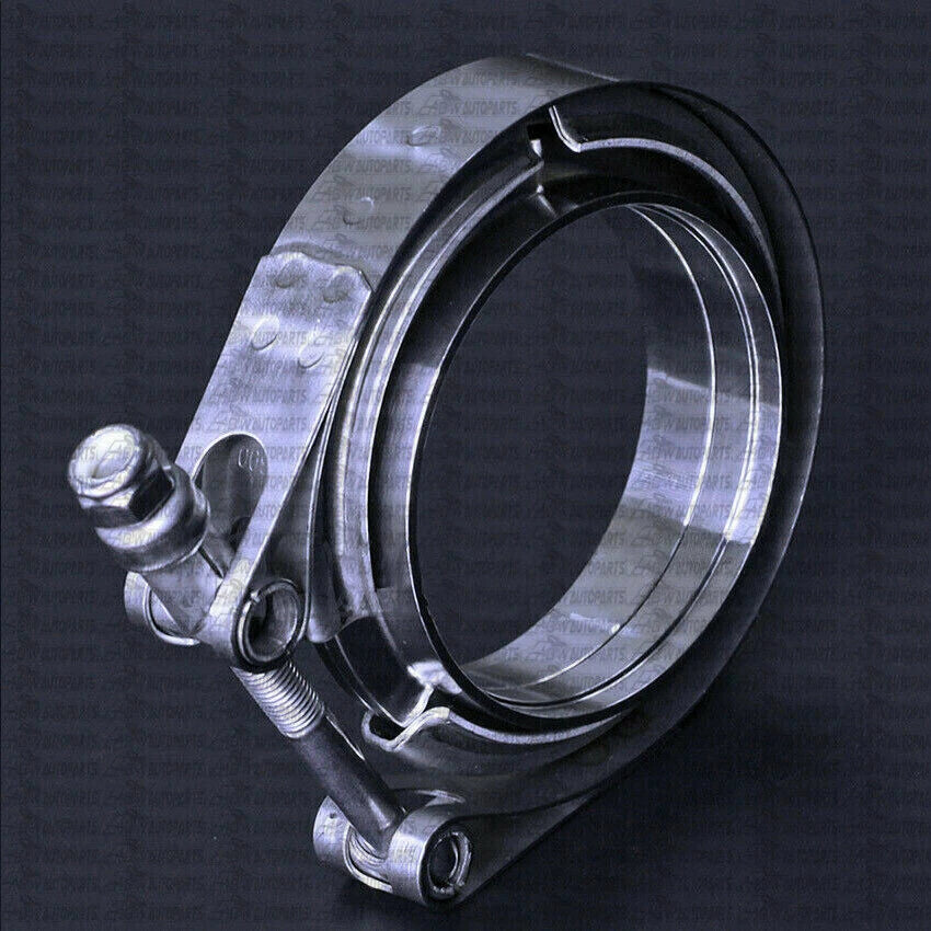 3" inch 76mm V-band Vband Clamp Turbo Downpipe Stainless Clamp Mild Steel Flange