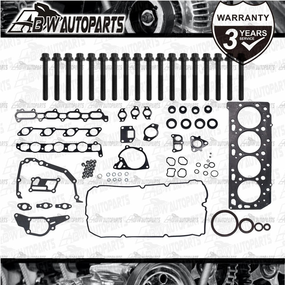 Fully Assembled Cylinder Head Gasket Kit Bolts Set Fits Mitsubishi 4D56 Triton