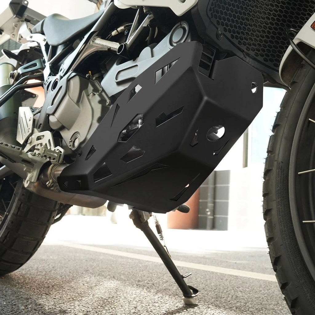 Black Skid Plate Engine Guard Protector Cover For Ducati Desert X 950 2022-2023