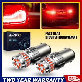 2-10x BAY15D 1156 RED LED TAIL BRAKE STOP LIGHT Bulb GLOBE BRIGHT ERROR FREE AU