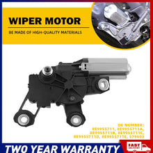 Load image into Gallery viewer, Rear Windscreen Wiper Motor For Audi A3 A4 Q5 8E9955711A 8E9955711B 8E9955711C