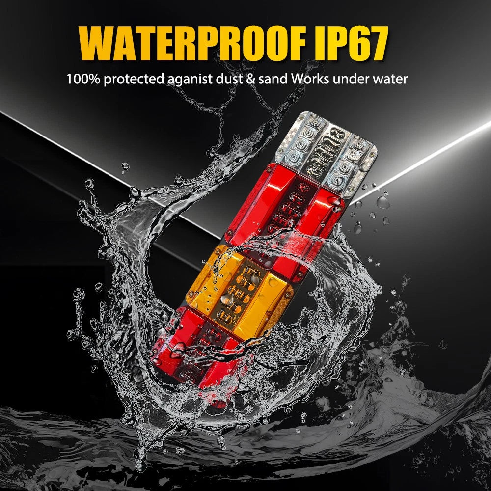 4X Submersible/Waterproof 122 LED Stop Tail Lights Kit Boat Truck Trailer lights