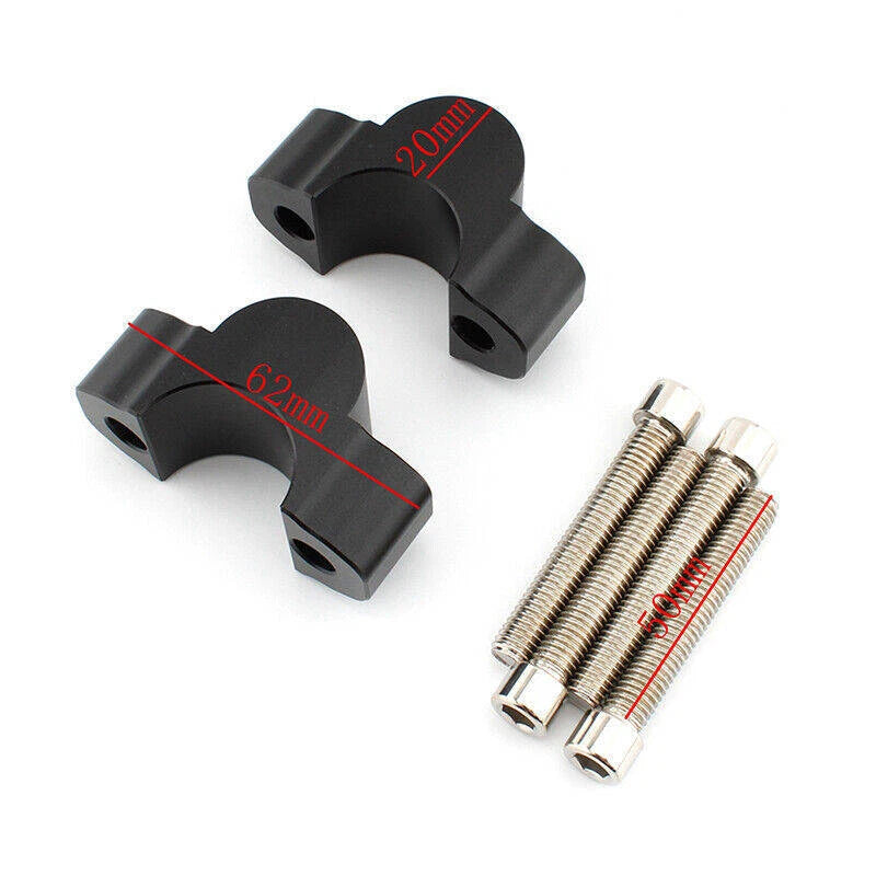 Black Handlebar Risers Clamp Mount Riser For Yamaha Tenere 700 XTZ 700 2019-2202