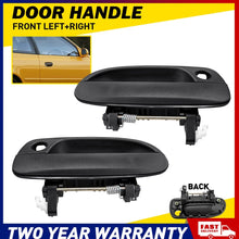 Load image into Gallery viewer, 2x for Hyundai Accent LC 2000-06 Front Left Right Outer Door Handle Smooth Black