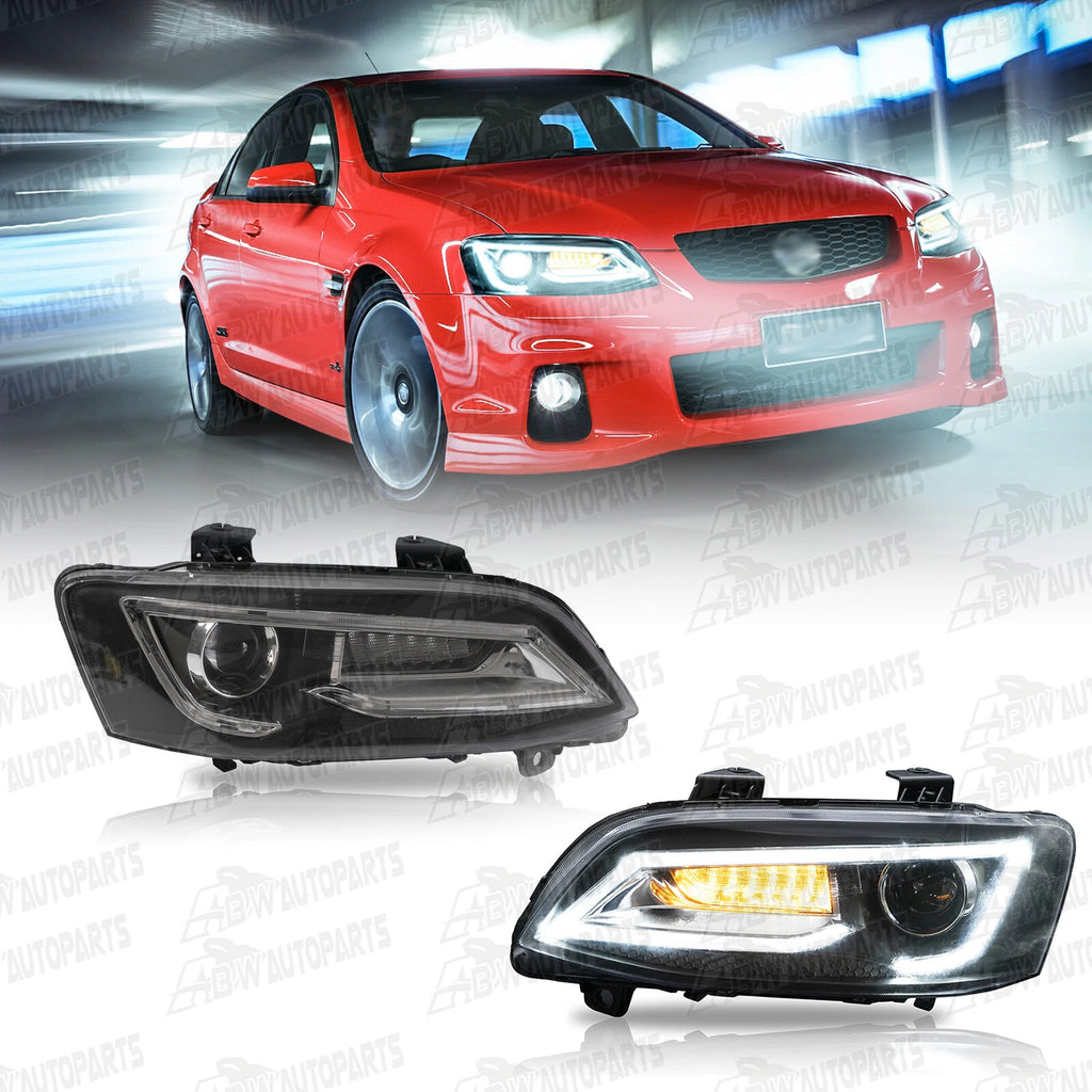 Fit Holden VE Commodore Series 1 & 2 LED DRL Headlights Sequential Indicator