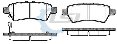 Rear Brake Pads and Disc Rotors Set for Nissan NAVARA D40 2005-