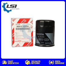 Load image into Gallery viewer, 5 X Genuine Toyota Filter 90915-YZZD4 for Hilux Landcruiser and Prado V6 V8
