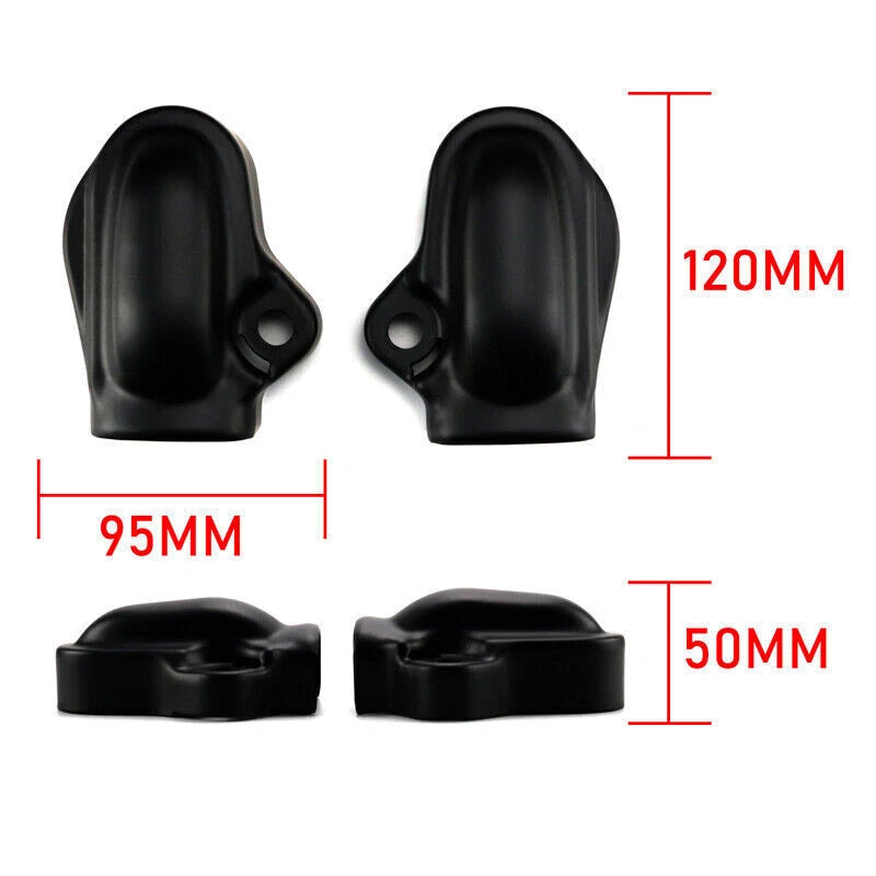 1 Pair Bar & Shield Rear Axle Cover For Harley VRSC V-Rod VRSCA 2002-17 Black ST