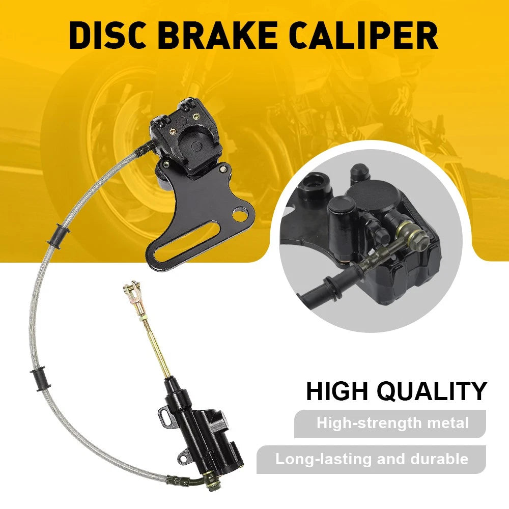Hydraulic Rear Disc Brake Caliper System+Pad 110cc 125cc 140cc PIT Dirt Bike A