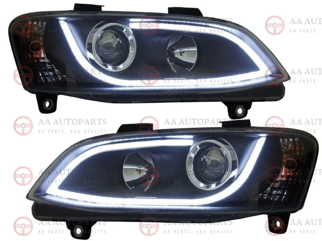 Holden VE Commodore Series 2 HSV HeadLights LED DRL Projector Pair