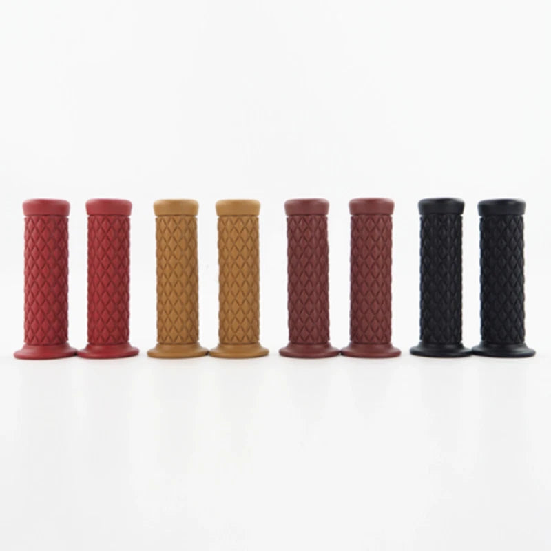 7/8" Retro Vintage Motorcycle Handlebar Hand Grip 22mm Universal Rubber ST
