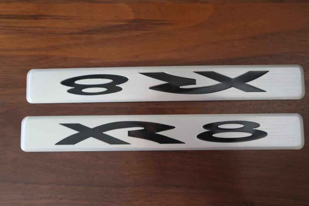 PAIR OF ALLOYS FRONT SCUFF PLATE SUIT XR8 BA BF SERIES FORD FALCON SEDAN UTE