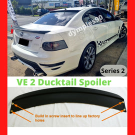 PLASTIC REAR BOOT SPOILER DUCKTAIL WING FOR VE 2 COMMODORE/HSV