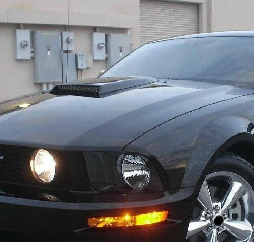 1x Universal Car decorative Air Flow Intake Scoop Bonnet Vent Cover Hood Black S