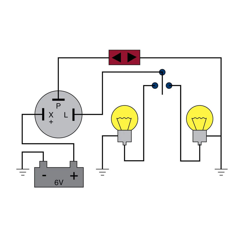 Tridon Flasher Relay 6V 3 Pin TF63