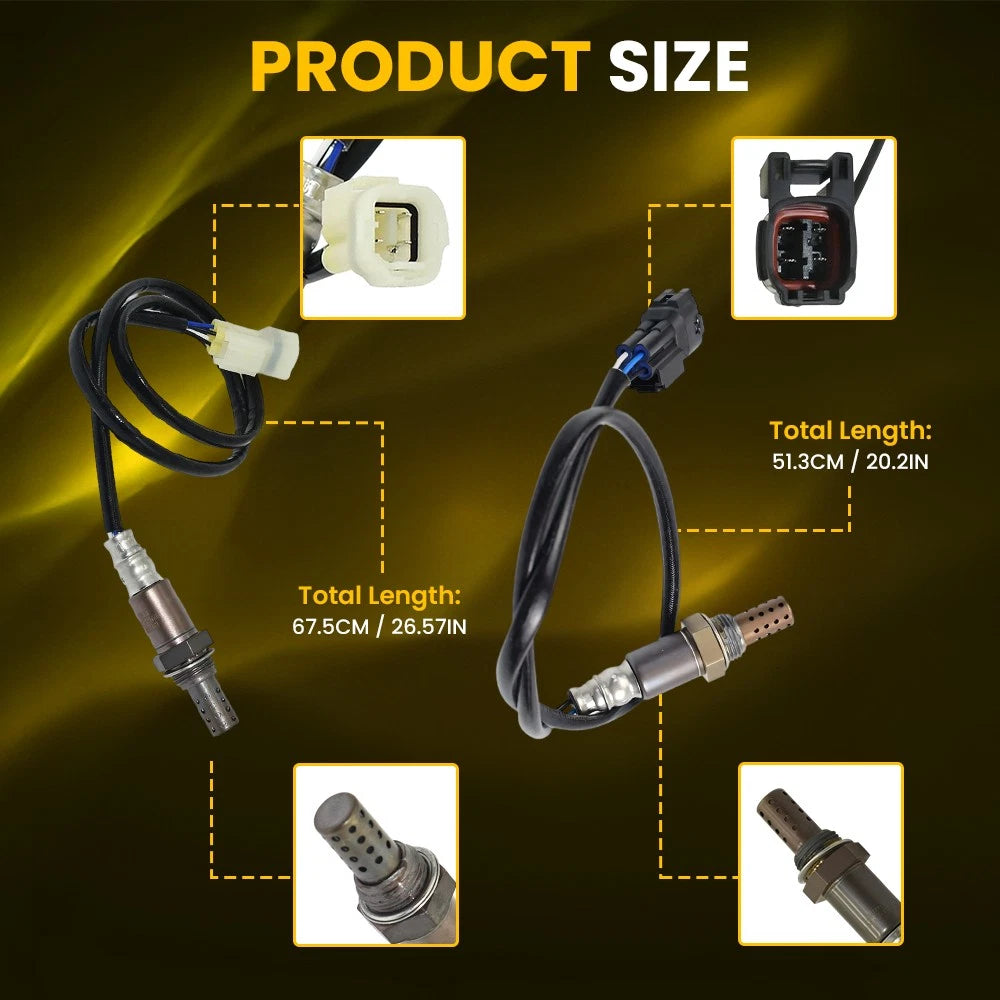 Pair Front + Rear O2 Oxygen Sensor For SUZUKI SWIFT RS415 1.5L M15A 2004-