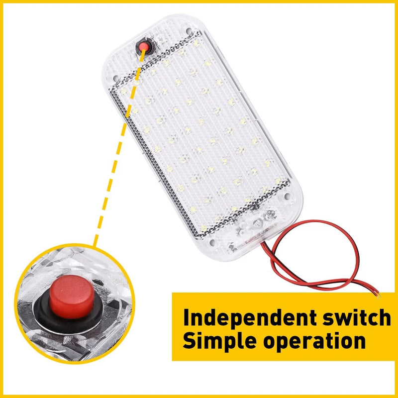 6x 48 LED 10W Interior Roof Dome Lights 12–24V for Car UTE Caravan Truck