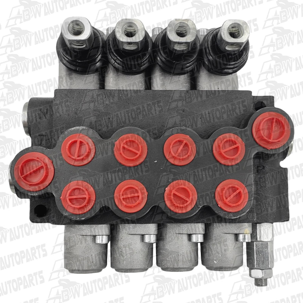 4 Spool P40 Hydraulic Valve For Tractor Loader Wood Chipper Excavator Forklift