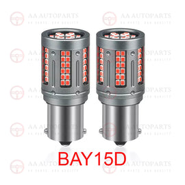 LED Red Rear Brake Light Bulbs BAY15D 1157 P21/5W CANBUS Pair 2PCS