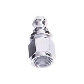 Aeroflow AF401-10S Straight Push Lock End -10AN Silver No Clamp Required AF40...