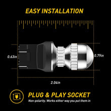 Load image into Gallery viewer, AUXITO 2X T20 7443 7440 LED WHITE RED AMBER BRAKE STOP TAIL LIGHT BULBS GLOBE AU
