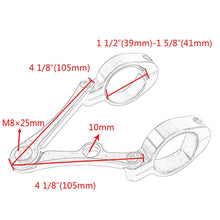 Load image into Gallery viewer, 39-41mm Motorcycle Headlight Bracket Mount Clamp CNC Fork Tube Holder For Harley