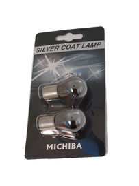 BAU15S Bayonet Globe Silver Coating Amber Indicator Light Globe S25 P21W 2pcs