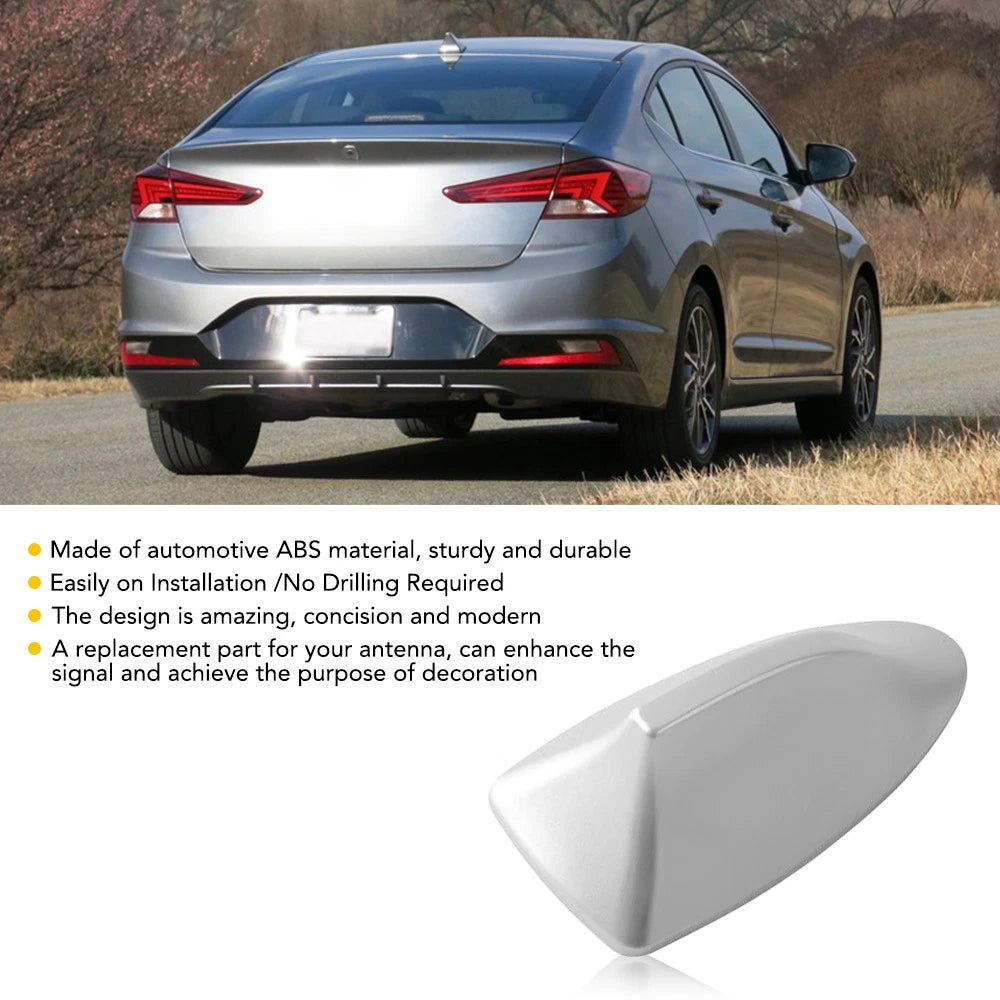 Universal Car Roof Aerial Radio A/FM Fin Signal Shark Antenna Arial Silver
