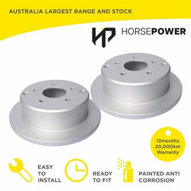 2x Rear Brake Disc Rotors for Holden COMMODORE VT VX VY VZ 1997-06 286mm