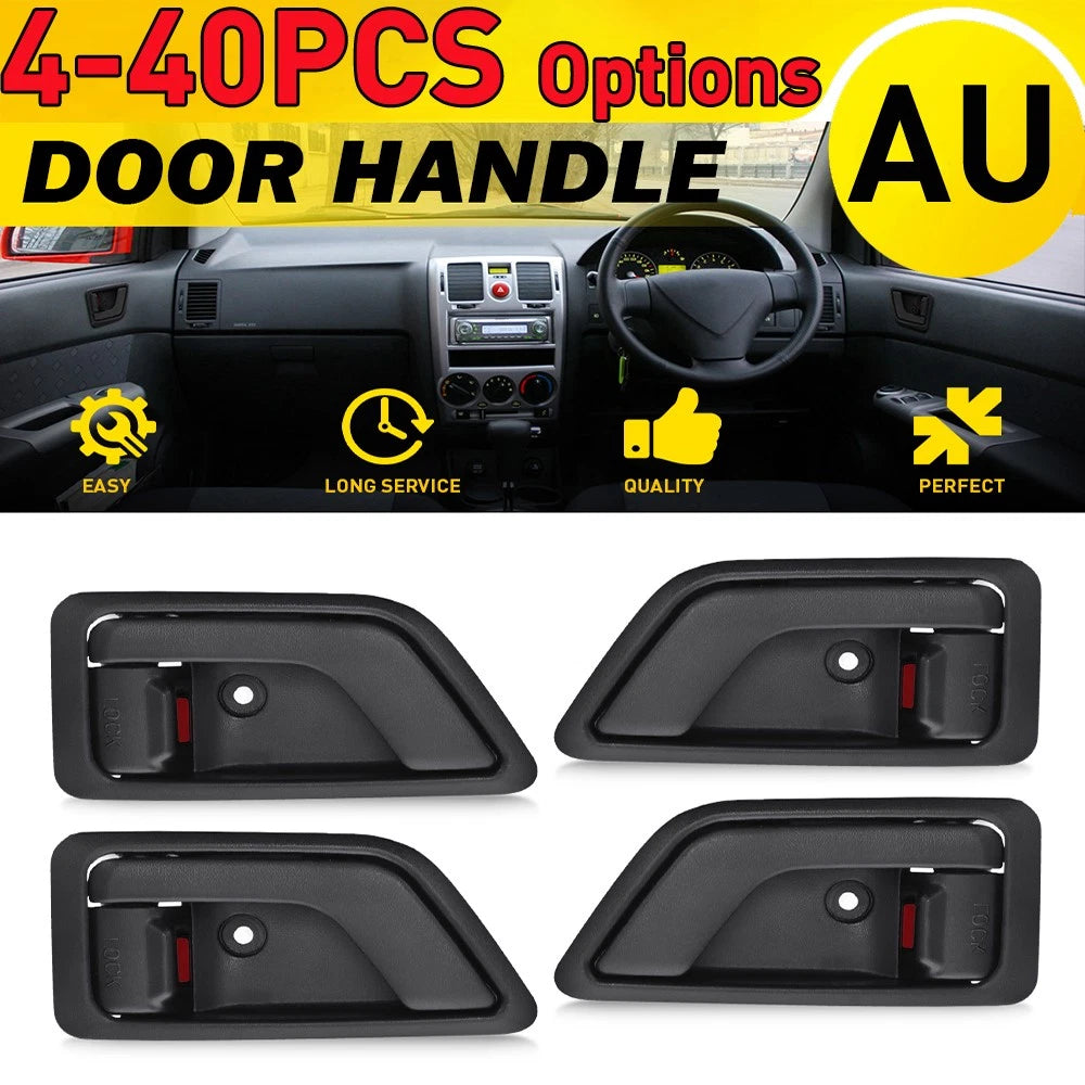 4-40X Left Right Side Inner Door Handle Black For Hyundai Getz Hatchback 2005-11