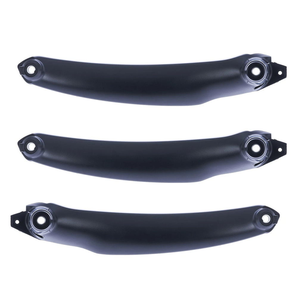 3pc Front & Rear RH + LH Door Panel Grab Pull Handle Black For BMW X5 X6 07-14