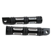 Load image into Gallery viewer, Black CNC Aluminum Motorcycle Foot Pegs for Harley Touring Dyna Male Peg Mount S
