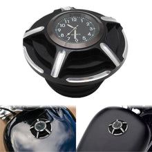 Load image into Gallery viewer, Motorcycle Fuel Gas Tank Cap Cover With Clock for Harley Softail XL1200 883 Dyna