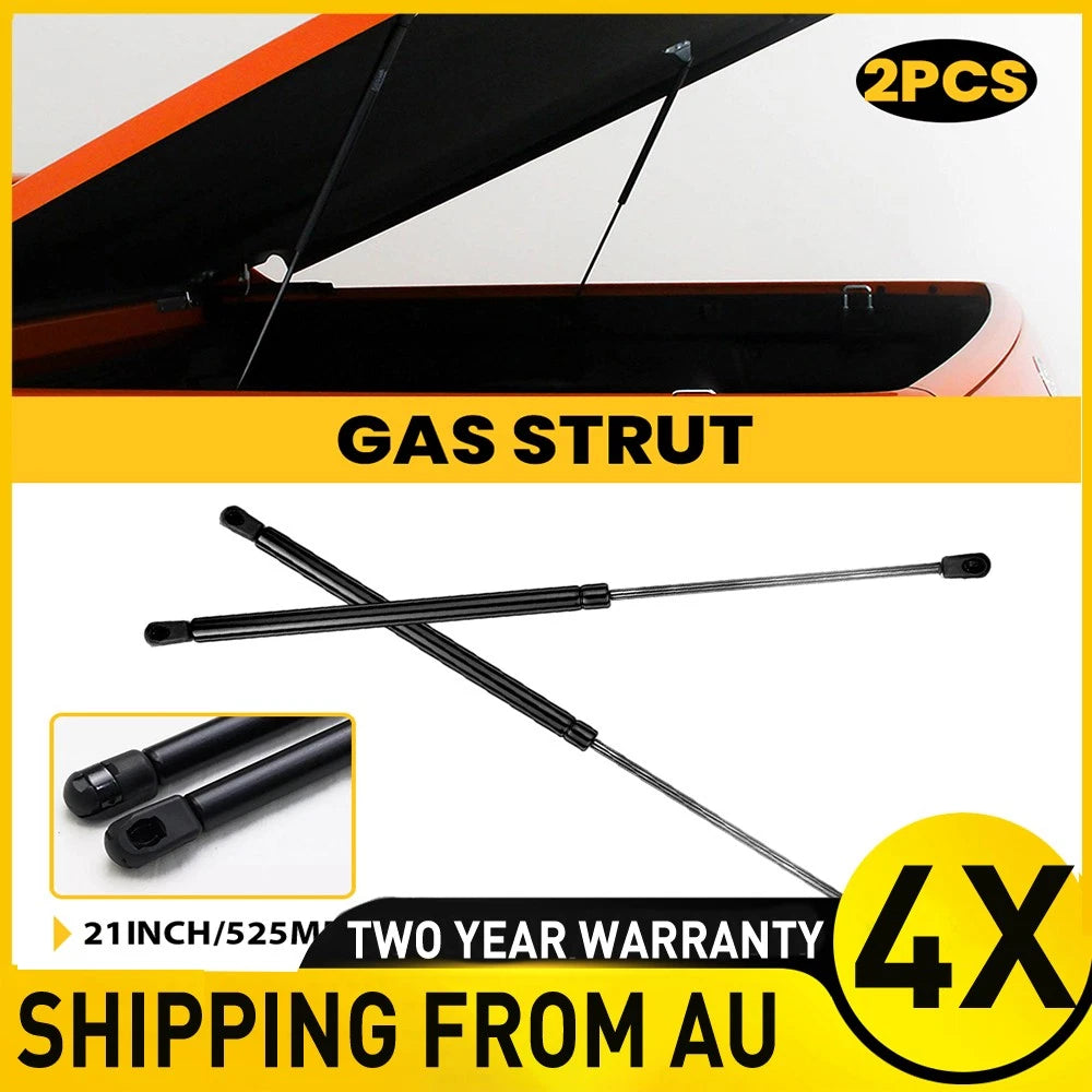 4 rear gas struts for Ford Falcon AU BA BF ute hard lid, 525mm black