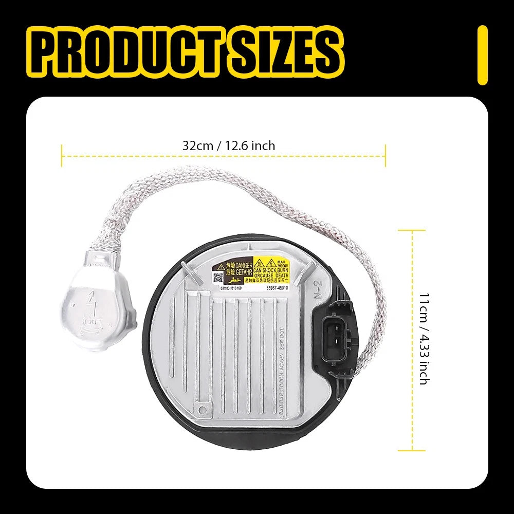 2PCS 8596745010 Xenon HID Headlight Ballast For Toyota Aurion Lexus IS250 IS350