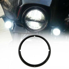 Load image into Gallery viewer, 7''Headlight Headlamp Trim Ring Black For Harley Touring Electra Glide Road King