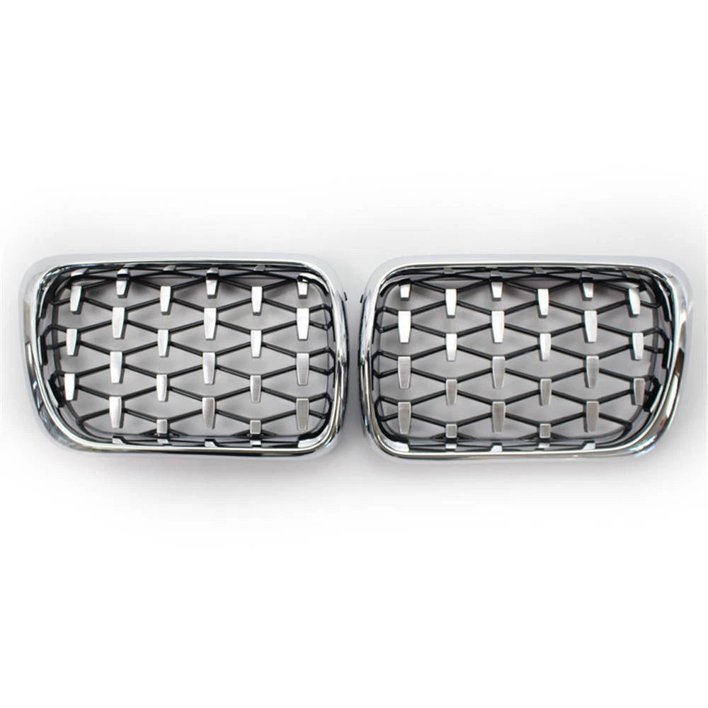 Chrome Diamond Meteor Style Front Kidney Grille For BMW 3-Series E36 1997-1999 S